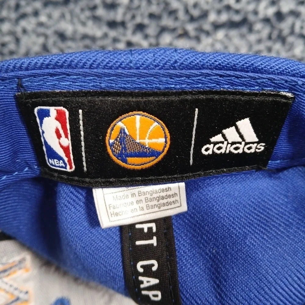 Adidas Golden State Warriors Hat Mens Official NBA Draft Cap Blue Snapback